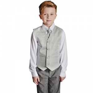 Boys Light Grey Waistcoat Suit | Boys Wedding Suit | Page Boy Suit ...